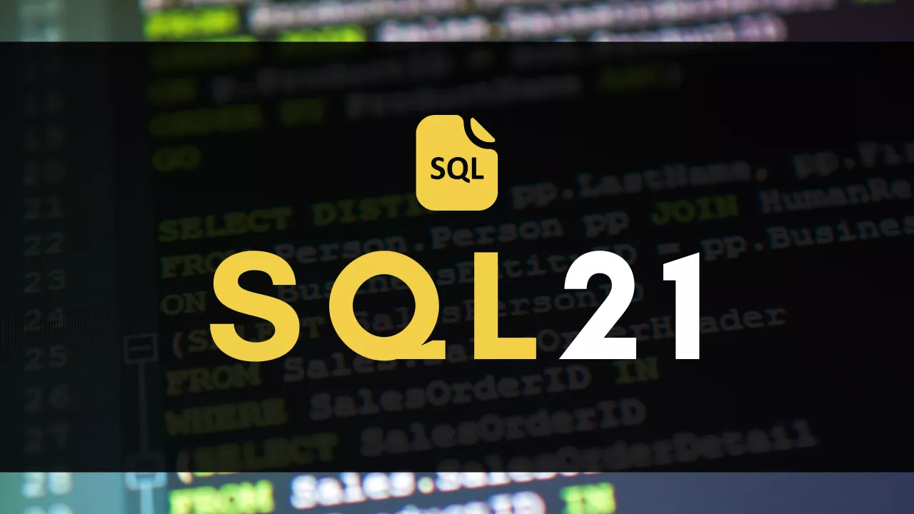 Identidade visual da formação SQL21